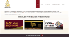 Desktop Screenshot of islamstudies.nl